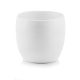  Polnix Blumentopf 16 cm x 17 x 13 cm Durchmesser 17 cm Keramik weiß