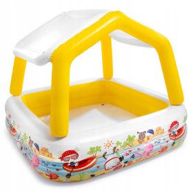 Quadratischer aufblasbarer Intex-Pool 157 x 157 cm