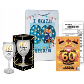    Ein lustiges Geschenk zum 60. Geburtstag für ein Geburtstagskind, ein Geschenkset