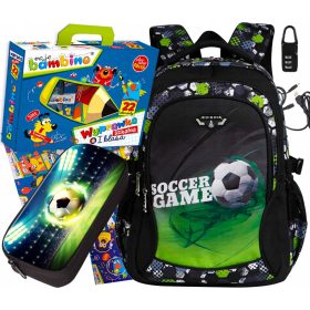  SCHULLAYET, RUCKSACK-SET für einen Fußballfan
