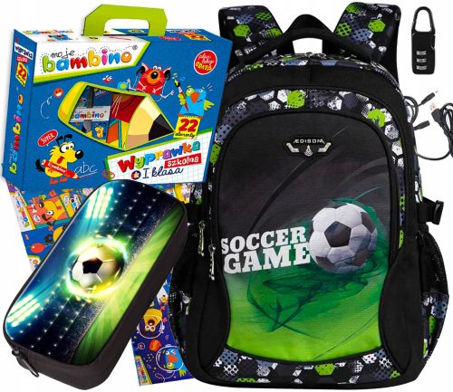  SCHULLAYET, RUCKSACK-SET für einen Fußballfan