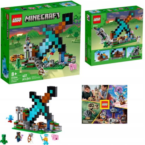  LEGO Minecraft 21244 Schwertbastion + LEGO KATALOG 2024 NEU
