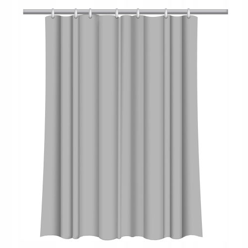 Duschvorhang Sepio Star Textilduschvorhang 180 x 200 cm grau