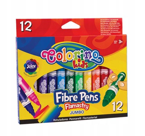  Marker dicke Marker, dicke Marker für die Schule Colorino dicke Marker für Kinder, Marker-Set 12-tlg.