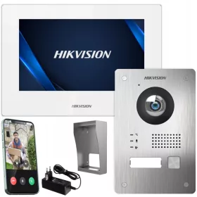   VIDEO-GEGENSPRECHANLAGE Gegensprechanlage Hikvision WiFi DS-KIS703-P 7'