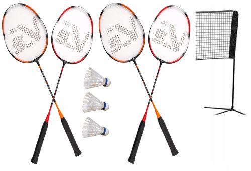 Schnur, Bandage, Abdeckung, Netz, Pfosten, Shuttle-Set, Schlägerset Sportvida SV-SE0003