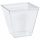 Einweggeschirr QUADRATISCHER PYRAMIDENBECHER 120ML FÜR DESSERTS X50