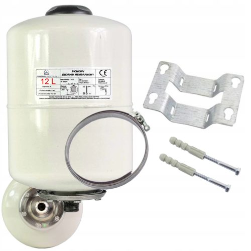  AUSDEHNUNGSGEFÄSS 12 L WARMWASSER-AUSWEISUNG + KLEMME