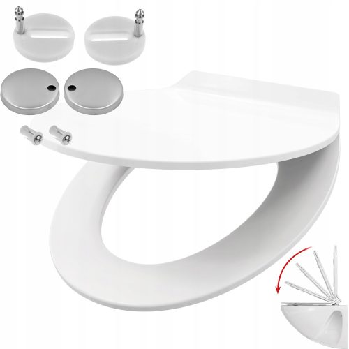 Rodeno SLIM WC-Sitz, weißer Duroplast