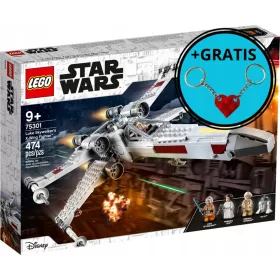    LEGO Star Wars 75301 Skywalkers X-Wing Fighter + LEGO Herz-Schlüsselanhänger