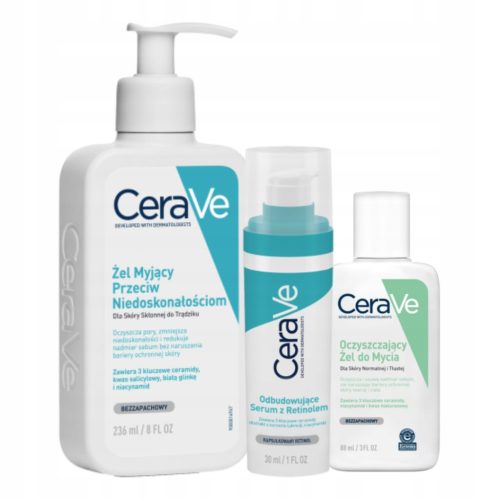 CeraVe Hautpflege-Set mit Waschgel und Retinol-Serum für alle Hauttypen