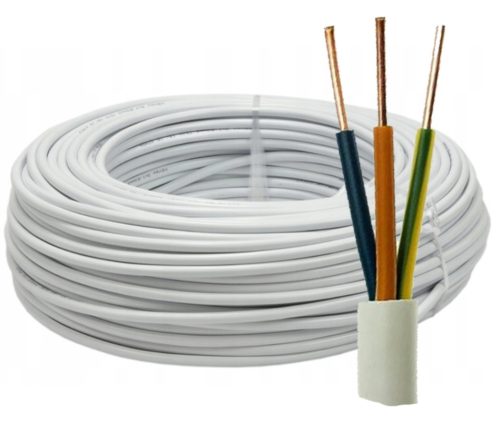 Rundes Elektroinstallationskabel YDY Elektrokabel 3 x 1,5 mm2 100 m