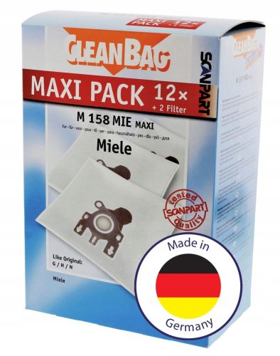  Synthetik-Staubsaugerbeutel M158MIE 12 Stk.