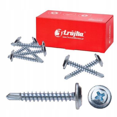 Trójka WPS 4,2 X 16 Schrauben Silber 4,2x16 mm 500 Stück