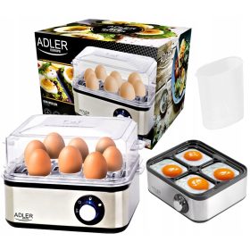  Adler AD4486 Eierkocher Silber/Grau