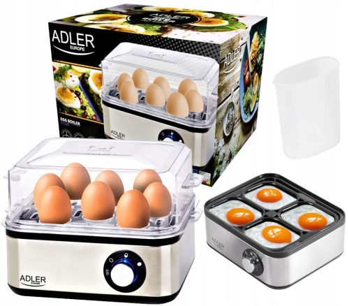  Adler AD4486 Eierkocher Silber/Grau