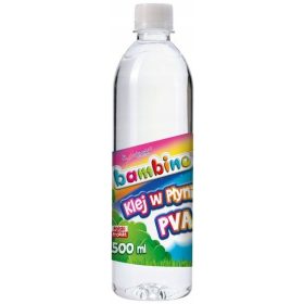    Bambino FLÜSSIGKLEBER 500 ml für QUILLING St. Majewski TRANSPARENT