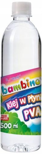  Bambino FLÜSSIGKLEBER 500 ml für QUILLING St. Majewski TRANSPARENT