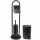  Yoka Home 2-teiliges Badezimmerzubehör-Set, schwarz