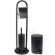  Yoka Home 2-teiliges Badezimmerzubehör-Set, schwarz