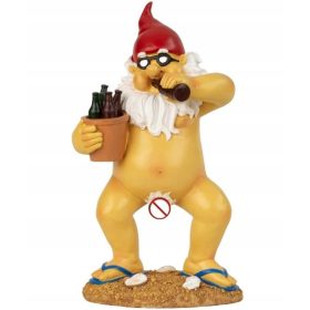  ZWERG Nackte stehende Figur Ornament Dekoration 30cm