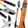  SCHWARZE Amboss-Teleskop-Gartenschere – Schnittbreite 55 mm