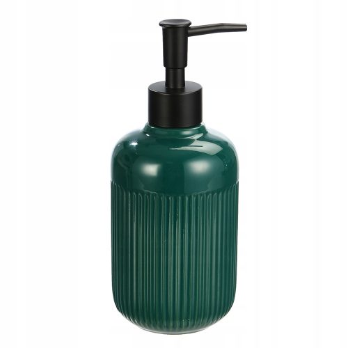 Seifenspender Sepio manueller Seifenspender für die Arbeitsplatte, 250 ml, Schwarz, Grüntöne