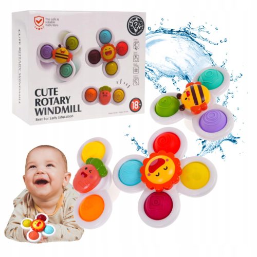  FIDGET SPINNER SAUGENBECHER SENSORISCHES BAD 3 STK