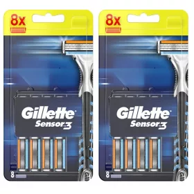  Gillette Sensor3 Ersatzklingen für Rasierer, 16 Stück