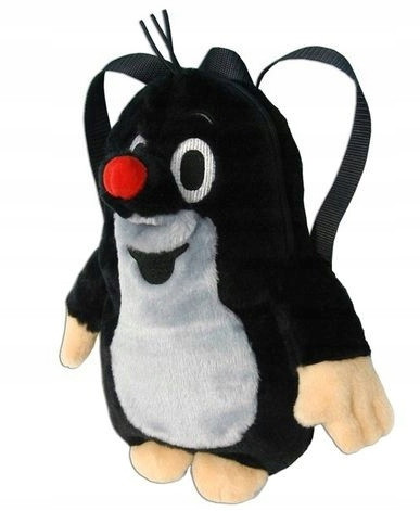  Einfach-Kindergartenrucksack Krecik MU Brno, Jungen, Mädchen, schwarz
