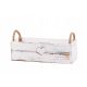  Decken Sie 13 cm weißes Holz ab