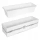  WoodBox Blumentopf 61,5 cm x 19 x 15 cm weißes Holz