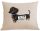 Coole, lustige Gadgets Kissen + Kissenbezug mit Dackel-Hund-Aufdruck