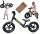  iKido Leggero 12" Laufrad, Schwarz und Pink