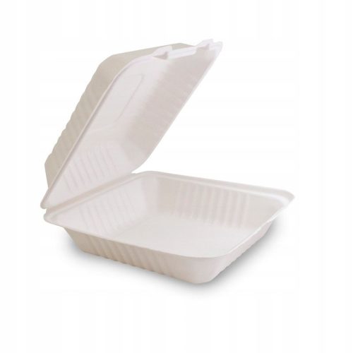 Einweggeschirr Einkammer-Menüboxen aus Rohrgeflecht 22x20x7,5cm 50 Stk