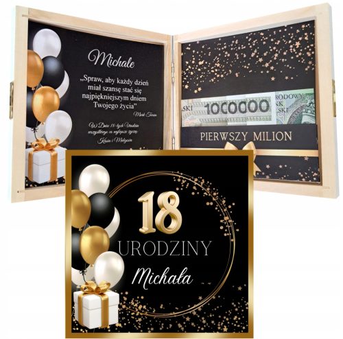  Spardose, TOLLES GESCHENK zum 18. Geburtstag