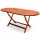 Tisch für Garten und Terrasse - Dueba Tisch, ovales Holz, 85 x 160 x 75 cm