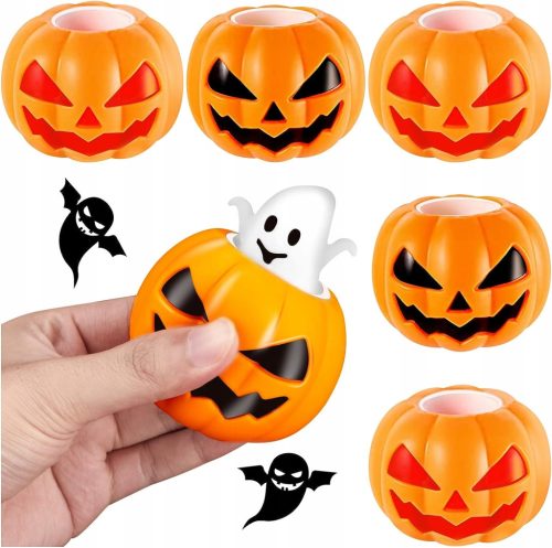  HALLOWEN KÜRBIS ANTI-STRESS STRESSBÄLLE 6 STK
