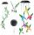 Gartenlampen stecken im Boden fest KJYhome eingebettete Solarlampe weiß 63,5 cm 6 Stk.