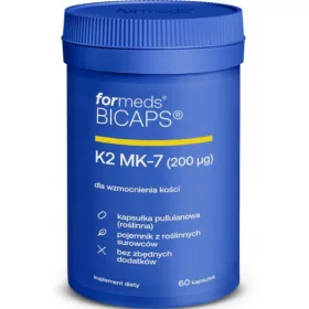   ForMeds BICPAS Vitamin K2 200mcg MK-7 für gesunde Knochen, 60 Kapseln, vegan