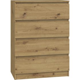  TopEshop MALWA Kommode 70 x 40 x 97 cm matte Artisan-Eiche