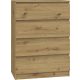  TopEshop MALWA Kommode 70 x 40 x 97 cm matte Artisan-Eiche