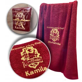  GESCHENKTUCH 500G 70X140 STICKEREI NAME HARRY POTTER
