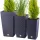  Prosperplast Blumentopf 26,5 cm x 26,5 x 50 cm Kunststoff schwarz, Graphit