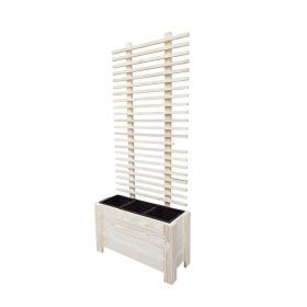  Raw-Drew Blumentopf 76 cm x 29 x 180 cm Naturholz