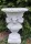  MMartShop Blumentopf 49 cm x 49 x 69 cm, Durchmesser 49 cm, weißer Beton, Grau- und Silbertöne