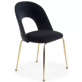  Halmar Stuhl, schwarzer Samt, 1 Stk.