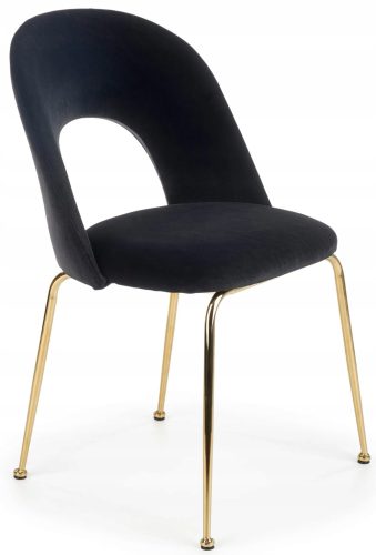  Halmar Stuhl, schwarzer Samt, 1 Stk.