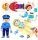  GROßES 3D-PUZZLE AUS HOLZBLÖCKEN, PUZZLE NICE PROFESSIONS, 4ER-SET