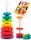  Regenbogen-Sensorturm mit gedrehter Pyramide und Montessori-Kinderblöcken